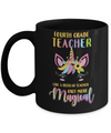 4th Fourth Grade Teacher Cute Magical Unicorn Gift Mug Coffee Mug | Teecentury.com