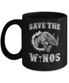 Save The Winos Wine Rhino Mug Coffee Mug | Teecentury.com