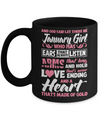 And God Said Let There Be January Girl Ears Arms Love Heart Mug Coffee Mug | Teecentury.com