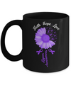 Faith Hope Love Purple Ribbon Lupus Awareness Mug Coffee Mug | Teecentury.com