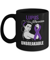 Lupus Warrior Unbreakable Lupus Awareness Mug Coffee Mug | Teecentury.com
