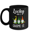 Lucky And I Gnome It Funny St. Patrick's Day Gnome Mug Coffee Mug | Teecentury.com