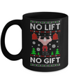 No Lift No Gift Gym Workout Santa Ugly Christmas Sweater Mug Coffee Mug | Teecentury.com