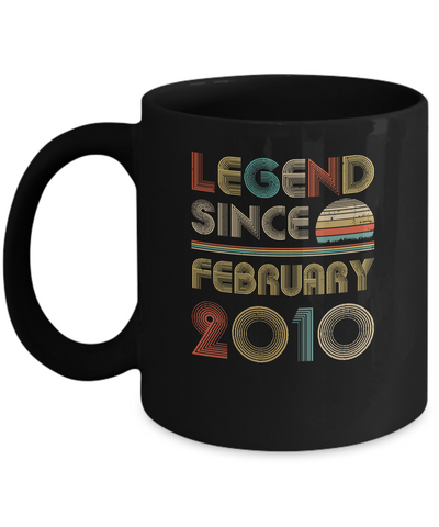 Legend Since February 2010 Vintage 12th Birthday Gifts Mug Coffee Mug | Teecentury.com