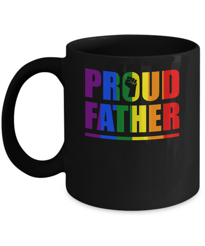 Proud Father Gay Pride Month LGBT Mug Coffee Mug | Teecentury.com