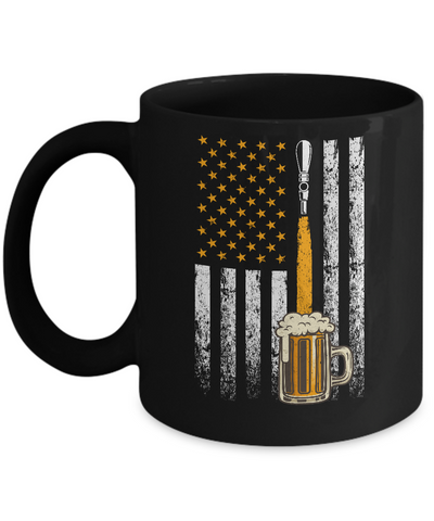Craft Beer American Flag USA Mug Coffee Mug | Teecentury.com
