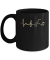 Saxophone Heartbeat Musician Mug Coffee Mug | Teecentury.com