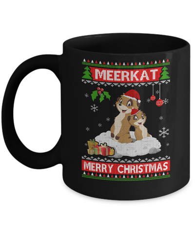 Meerkat Xmas Pajama Ugly Christmas Sweater Mug Coffee Mug | Teecentury.com