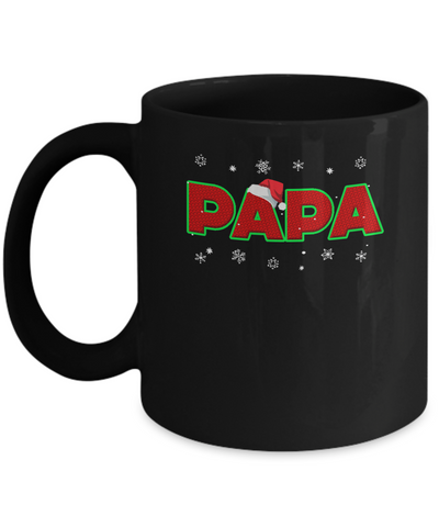 Papa Christmas Santa Ugly Sweater Gift Mug Coffee Mug | Teecentury.com