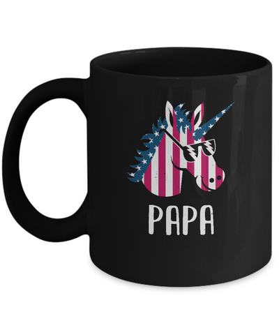 Patriotic Papa Unicorn Americorn 4Th Of July Mug Coffee Mug | Teecentury.com
