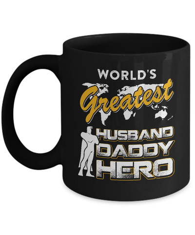 World's Greatest Husband Daddy Hero Mug Coffee Mug | Teecentury.com