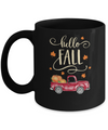 Vintage Hello Fall Pickup Pumpkin Patch Leaves Mug Coffee Mug | Teecentury.com