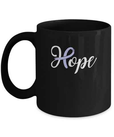 Stomach Cancer Awareness Periwinkle Ribbon Hope Mug Coffee Mug | Teecentury.com