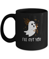 Halloween Boo Ghost I'll Cut You Barber Costume Mug Coffee Mug | Teecentury.com