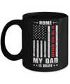 Home Of The Free Because My Dad Is Brave Son Daughter Mug Coffee Mug | Teecentury.com