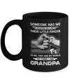 Someone Has Me Wrapped Around Their Little Finger Grandpa Mug Coffee Mug | Teecentury.com