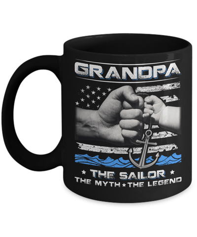 Veteran Grandpa The Sailor The Myth The Legend Mug Coffee Mug | Teecentury.com
