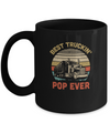 Vintage Best Truckin' Pop Ever Fathers Day Gift Mug Coffee Mug | Teecentury.com
