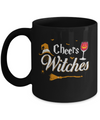 Cheers Witches Happy Hallowine Witch Halloween Mug Coffee Mug | Teecentury.com