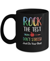 Rock The Test Funny School Professor Teacher Joke Mug Coffee Mug | Teecentury.com