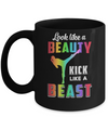 Look Like Beauty Kick Like Beast Women Kickboxing Gift Mug Coffee Mug | Teecentury.com