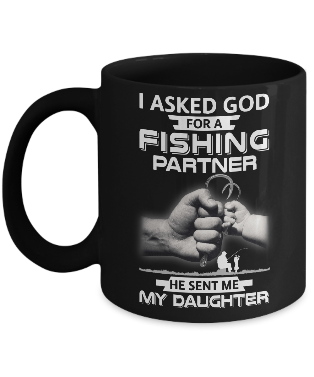I Asked God For A Fishing Partner He Sent Me My Daughter Shirt & Hoodie 