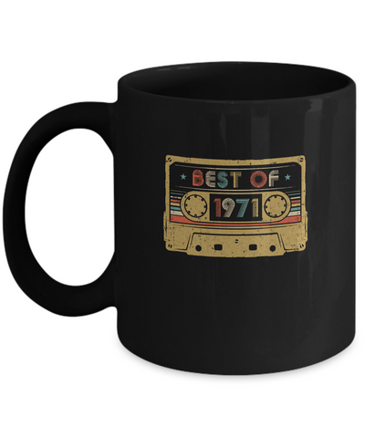 Vintage Cassette Best Of 1971 51th Cassette Birthday Gifts Mug Coffee Mug | Teecentury.com