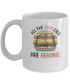 Retro Vintage Sunset All The Cool Kids Are Reading Mug Coffee Mug | Teecentury.com