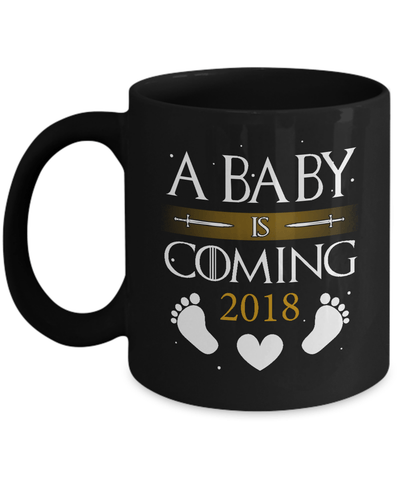 A Baby Is Coming 2018 Pregnancy Announcement Mug Coffee Mug | Teecentury.com