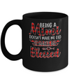 Red Plaid Funny Being A Mimi Doesn't Make Me Old Mug Coffee Mug | Teecentury.com