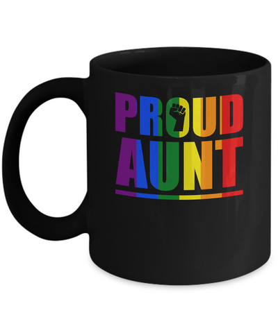 Proud Aunt Lesbian Pride Month LGBT Mug Coffee Mug | Teecentury.com
