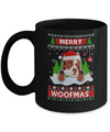 Pitbull Merry Woofmas Ugly Christmas Sweater Mug Coffee Mug | Teecentury.com