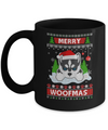 Siberian Husky Merry Woofmas Ugly Christmas Sweater Mug Coffee Mug | Teecentury.com