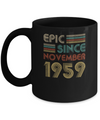 Epic Since November 1959 63th Birthday Gift 63 Yrs Old Mug Coffee Mug | Teecentury.com