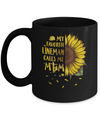 Sunflower My Favorite Lineman Calls Me Mom Mothers Day Gift Mug Coffee Mug | Teecentury.com