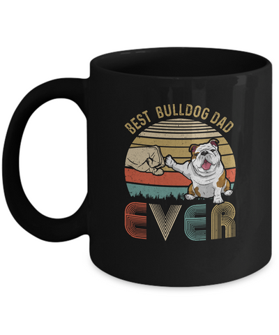 Vintage Best Bulldog Mom Ever Bump Fit Funny Mom Gifts Mug Coffee Mug | Teecentury.com