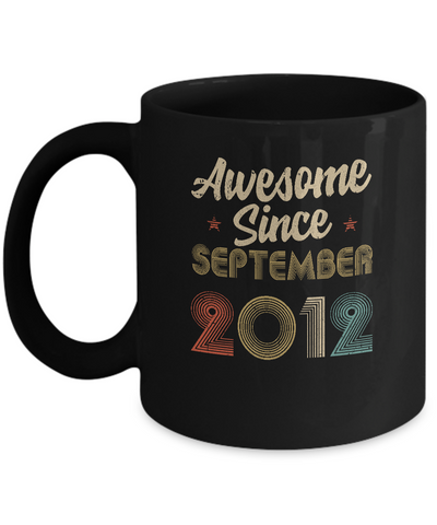 Awesome Since September 2012 Vintage 10th Birthday Gifts Mug Coffee Mug | Teecentury.com