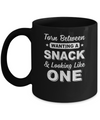 Torn Between Wanting A Snack And Looking Like One Mug Coffee Mug | Teecentury.com