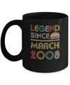 Legend Since March 2008 Vintage 14th Birthday Gifts Mug Coffee Mug | Teecentury.com