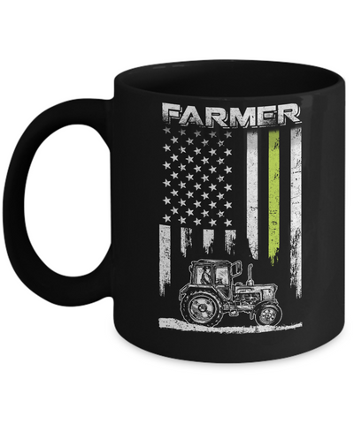 Farmer Patriotic American Flag Mug Coffee Mug | Teecentury.com