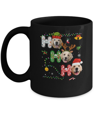 Christmas Ho Ho Ho Golden Retriever Lover Funny Xmas Gift Mug Coffee Mug | Teecentury.com