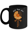 Faith Hope Love Orange Ribbon Leukemia Awareness Mug Coffee Mug | Teecentury.com