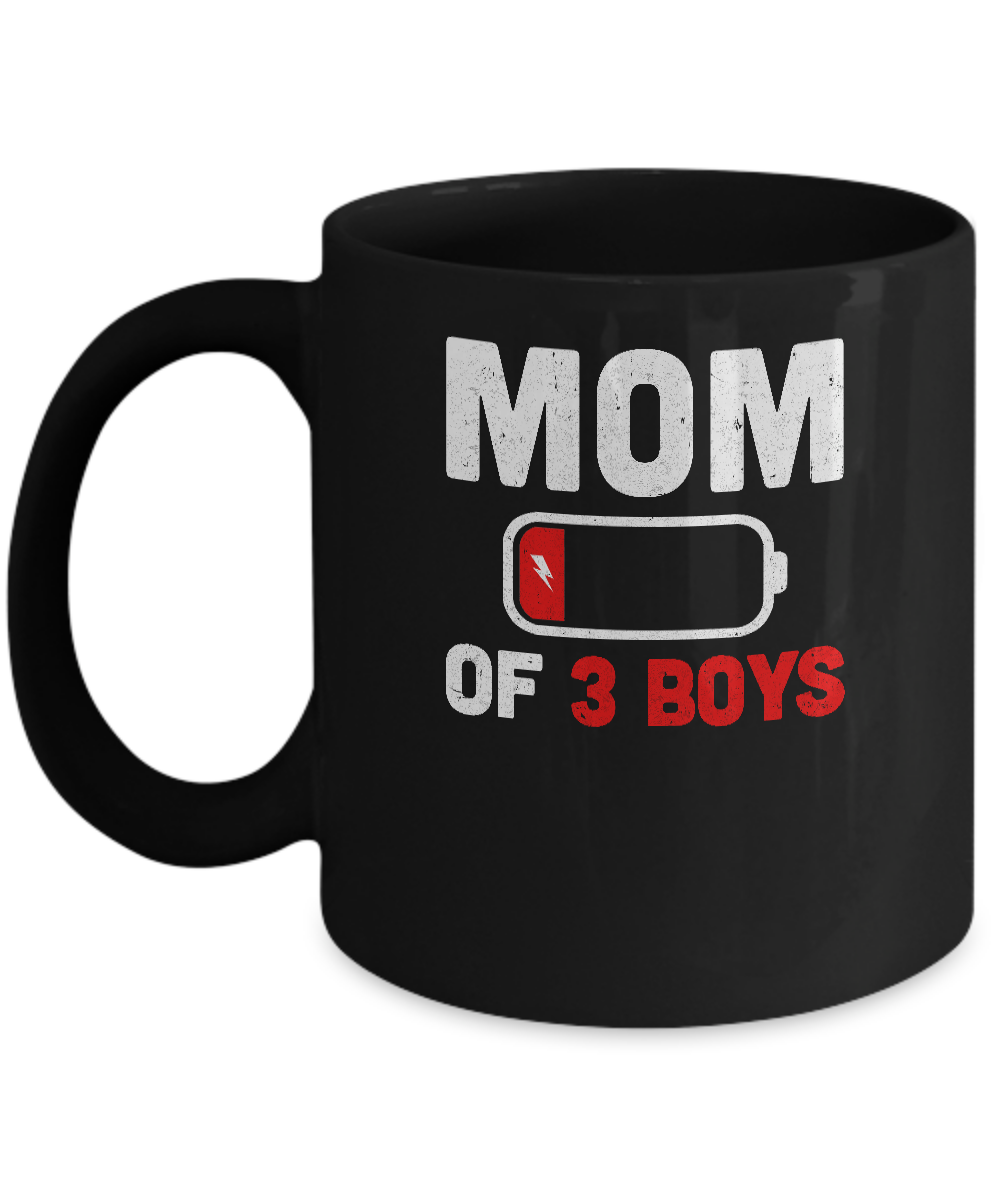 Funny Mom Of 3 Boys Mothers Day Gifts Shirt & Hoodie 