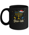 Christmas Ugly Hanukkah Sweater menorah Santa hat Jew-ish Mug Coffee Mug | Teecentury.com