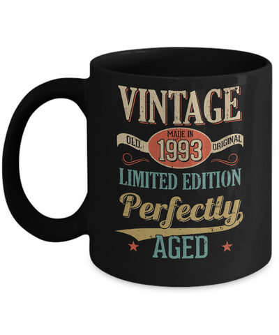 Vintage Premium Made In 1993 29th Birthday Gift Mug Coffee Mug | Teecentury.com