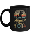 Awesome Since 2014 8th Years Old Dinosaur Birthday Gift Mug Coffee Mug | Teecentury.com