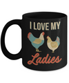 Vintage Retro I Love My Ladies Funny Chicken Farmer Mug Coffee Mug | Teecentury.com