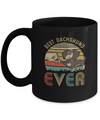 Vintage Best Dachshund Dad Ever Bump Fit Funny Dad Gifts Mug Coffee Mug | Teecentury.com