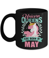 Unicorn Queens Are Born In May Birthday Gift Mug Coffee Mug | Teecentury.com