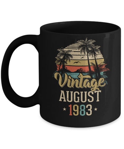 Retro Classic Vintage August 1983 39th Birthday Gift Mug Coffee Mug | Teecentury.com